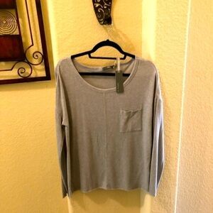 Matty M Heather Grey Top Sweater